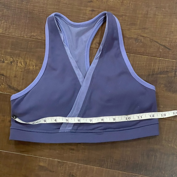 VTG Lululemon Not So Deep Sports Bra V Neck Mesh PURPLE - Picture 3 of 5